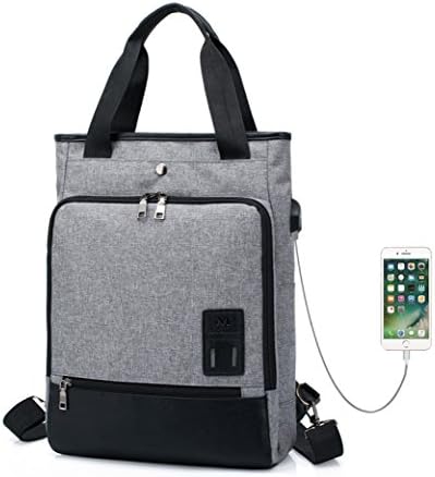 Backpack Handbag With USB Charging Port, Nylon Lightweight School Bags Travel Satchel for Women &amp; Men