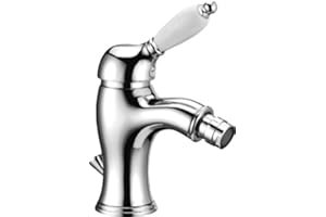 MONTOLIT Mitigeur robinet bidet avec échappement 1 1/4" Palma Framo pour salle de bain Chrome