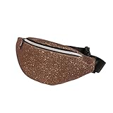 Dorical Damen Umhängetaschen/Outdoor Travel glänzend wasserdicht Hüfttasche Schultergurt Brusttasche/Mode ReißVerschluss Umhängetasche Brusttasch/Schultertasche Valentinstag Clearance (Braun)
