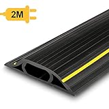 LONGITUD, ANCHO & ALTURA: Cada unidad de este protector de cable de suelo mide 6.5 pies de largo, la altura es de 0.67 pulgadas y el ancho externo es de 3.27 pulgadas. Es suficientemente largo y ancho para cubrir bien los cables, los alambres o los cordones. Por favor, revise el tamaño de sus cables o cordones antes de realizar el pedido.
