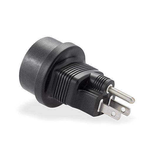 rocabo Adattatore di alimentazione/adattatore di alimentazione/adattatore da viaggio - per USA e Giappone - USA / Giappone spina su presa di protezione - Connettore standard M/F - esecuzione stabile e sicura - Connettore tipo B - Nero
