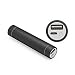 Produktbild iprotect Mini 2200mAh Power Bank Externer Akku Pack und Ladegerät mit LED in Metallic Schwarz für Smartphones und Handys inkl. Micro USB Kabel