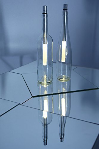 Bottle-Light TRIPLE-Pack, LED Flaschenleuchte Alu/Plexiglas - 3