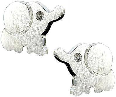Elephant Stud Earrings Sterling Silver Nickel Free Post Screwback Small Hypoallergenic For Women