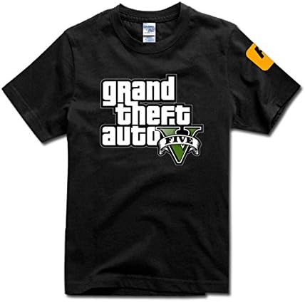 huhan GTA V Grand Theft Auto Logo T-shirts EU size