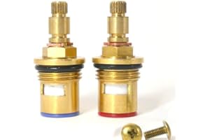 TAP MAGICIAN TÊTE DE ROBINET À DISQUE EN CÉRAMIQUE 1/2” Quart de tour 24 crans x 51mm BS5412 XZ 24