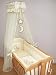 10 Piece Nursery Crib Bedding Sets 90x40cm Fits Rocking / Swinging Cradle (Bear Moon Cream)