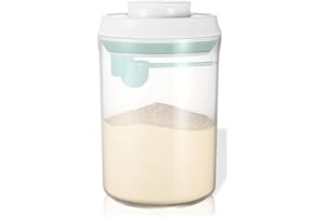 DEER PLATZ Conteneur Alimentaire Scellé, Poudre Lait Contenant, RéCipient, Rangement BoîTe, pour Céréales, Collations Garde les Aliments Frais et Secs (1000ml)