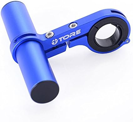 Ruifu Portable Bike Handle Bar Extender Mount Phone Flashlight Holder (Blue)