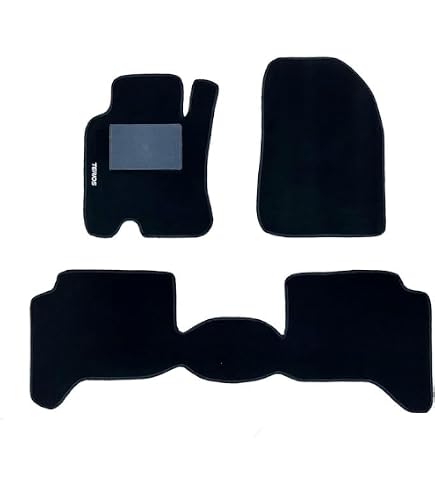 Tappetini in gomma per auto, set da 4, universali per: Daihatsu Cuore VI hatchback (2003-2007