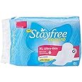 Stayfree Secure XL Ultra Thin Sanitary napkins with Wings, 6 Count [Pack of 3]