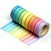 Produktbild westeng 100 Rollen Rainbow Sticky Papier Tapes für DIY Scrapbooking Arts Crafts Büro Party Supplies und Geschenkverpackungen
