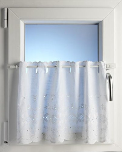 Klemmstange Easy Fix 2 Größen 2 Farben ausziehbar ohne Bohren Vitrage zum Klemmen Klemmstange 75-125cm edelstahl-optik - 6