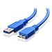 Produktbild ULTRICS® 1M Premium USB 3.0 Tipo A a Micro B-Cavo per Western Digital WD SEAGATE TOSHIBA SAMSUNG HARD DISK ESTERNI Super Fast trasferimento dati ad alta velocità cavo di ricarica BLU, USB 3.0 Tipo A maschio a B Micro Data Sync Kabel HDD Festplatte.
