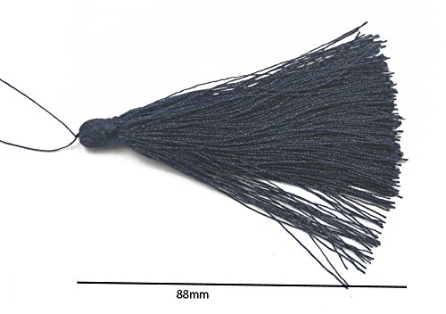 6pcs Nylon Quasten Anhänger Tassel Taschenanhänger Schmuck DIY 90mm - 2