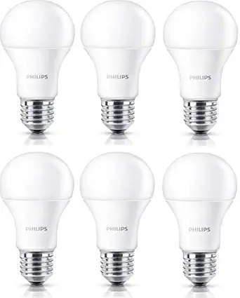 Philips Base E27 14-Watt LED Bulb (Warm White,Pack of 6)