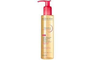 BIODERMA Créaline huile micellaire - Nettoie, démaquille, apaise - Élimine le maquillage waterproof des yeux et des lèvres - Peaux Sensibles - Flacon pompe 150 ml
