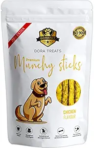 Dora Treats Munchy Sticks by Dorapet, Dog Treats, 360 g x 2 (Buy 1 Get 1 Free) (Chicken)