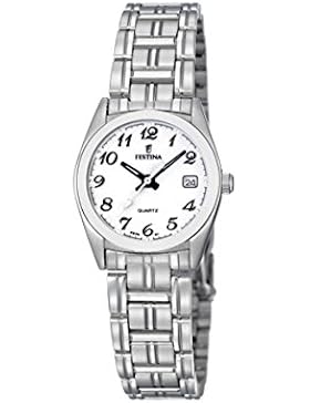 Festina Damen-Armbanduhr XS Klassik Analog Edelstahl F8826/1