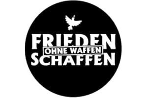 ‎SAMMYS SHIRT STORE Sammys Shirt Store Frieden schaffen-Ohne Waffen Aufkleber 10 cm