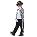 Produktbild LJA Kinder Jungen Michael Jackson Cosplay Kostüm Kindertag Halloween New Year Maskerade Billie Jean Superstar Kostüme