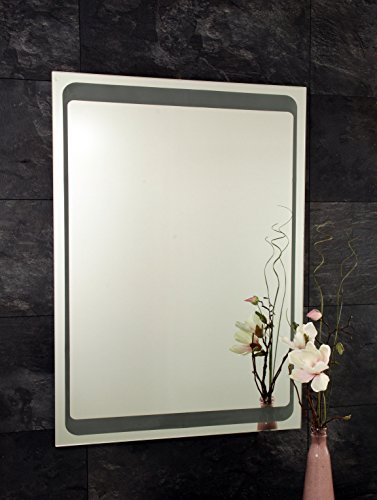 B-WARE Wandspiegel Badspiegel Neon Badezimmerspiegel Wand Spiegel Ambiente-Light 90 x 65 cm - 4