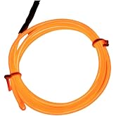 Zauss Ara&ccedil; I&ccedil;i Aydınlatma Ip Şerit Torpido Led Ip Neon Dekoratif Buz Mavi - Kırmızı - Turuncu 2-3 - 5Metre (2M-Turuncu)