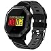 Produktbild XHMCDZ Sport Smart Watch, Aktivitäts-Tracker-Uhr mit Pulsmesser, Wasserdichte Smart Watch mit Schrittzähler SMS anrufen Erinnern Kompatibel mit Android und iOS für Damen Herren (Farbe : SCHWARZ)