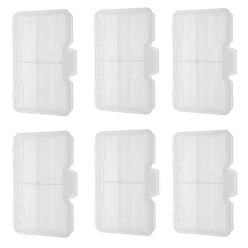 MagiDeal 6pcs/set 4 Fächer Aufbewahrungsbox für Schmuck / Ohrringe oder als Angelgerät Box / Köderbox, Multifunktioneller Aufbewahrungskoffer - 2