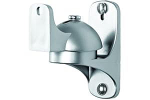 MAHARA Tilt & Swivel Speaker Stand Wall Mount x2 - Surround Sound System Speaker Stands Max 3.5kg - TV Speakers Wall Bracket SONOS PLAY:1 Compatible - Silver Wall Bracket for Home Cinema Sound System