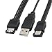 Produktbild DealMux Computer Laptop USB + eSATA zu eSATA F/F-Adapter-Kabel-Draht 95cm