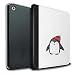 Produktbild Stuff4® PU-Leder Hülle/Case/Brieftasche für Apple iPad 9.7 (2017) Tablet/Glücklicher Wolliger Hut Muster/Süßer Doodle Pinguin Kollektion