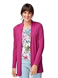 Leichte, angenehme Qualität Bonita Damen Cardigan mit Raffungen M Dark Smoothie Magenta