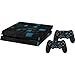 Produktbild shibby Playstation 4 Skin Set, Sticker für PS4 Konsole und 2 PS4 Controller - im 3D Kacheln Schwarz Design