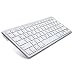 Produktbild SENGBIRCH Bluetooth Tastatur (Qwertz), Kompatibel mit Allen iOS, Android und Windows Geräten, für ipad pro 12.9, ipad 10.5, ipad Mini 5, ipad air 3, ipad pro, Samsung Tab, Mac, PC - Weiß