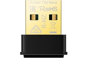 ‎TP-LINK TP-Link Archer T3U Nano WLAN Stick für PC, 𝐀𝐂𝟏𝟑𝟎𝟎 𝐃𝐮𝐚𝐥𝐛𝐚𝐧𝐝 USB-Netzwerkkartenadapter, Nano-Größe, MU-MIMO, WPA3, Windows und Mac OS