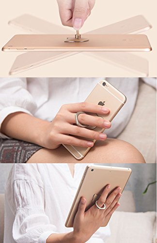 Anello Supporto Telefono,Supporto Anello per Cellulari, Finger Grip holder stand Anello Universale Supporto Smartphone con 360Â° Rotazione Anello Gancio per Cellulare,Smartphone PC Telefono Supporto Telefono
