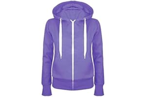 Fashion Star Womens Zip Up Fleece Knit Mini Sweatshirt Hoody
