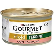 Purina Gourmet Gold Wet Cat Pate with Salmon, 24 Cans of 85g Each, Pack of 24 x 85g