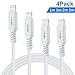 Produktbild iPhone Ladekabel,VIPFAN Lightning Kabel 4 Pack (1m*2+1.8m+2.7m)- Lightning Ladekabel für iPhone X/ 8/7/7 Plus/6S/6S plus/6/6 Plus/5S/5C/5, iPad Air/Air 2, iPad mini/2/3/4, iPad 4 und mehr Geräte