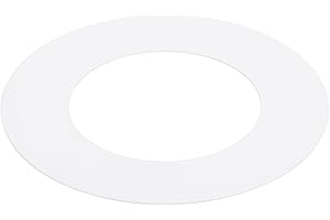 PATIKIL 2.76" ID 4.53" OD Goof Rings for Recessed Light, Matte White Goof Metal Trim Ring Lighting Fixture for Ceiling Wall Recessed Can Downlights