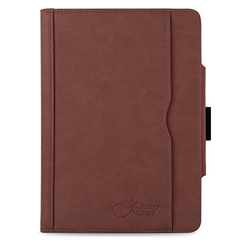 iPad Air, Air 2 & iPad 9.7″ 2017 Hülle – JAMMYLIZARD Ledertasche Smart Cover mit Standfuktion für iPad Air (5. & 6. Generation) & iPad 9.7″ 2017, BRAUN & HONIG, [MIT STIFT & STIFT-HALTER] - 2