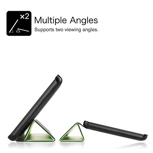 Fintie Fire 7 2015 Hülle – Ultra Slim Lightweight Schutzhülle Tasche Smart Shell Case mit Standfunktion für Amazon Fire 7 Zoll (5. Generation – 2015 Modell) Tablet, Grün - 3