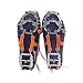 Produktbild Outtybrave 18 Zähne Edelstahl Anti-Rutsch-EIS-Griffe für Schuhe Eisspikes, Griffe, Steigeisen, Gurt-Typ Steigeisen Ski Gürtel Hohe Höhe Wandern Rutschfest Schnee orange Orange L
