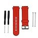 Produktbild samLIKE Weiches Silikon Strap Ersatz Uhrenarmband + Lugs Adapter für Garmin Forerunner FR 920XT GPS Watch (Rot)