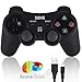 Produktbild OUBANG PS3 Controller Wireless Dualshock3 Joystick Upgrade Version Patent Fernbedienung Best Bluetooth-Achsen-Control Gamepad Schwere Spiel Zubehör für PlayStation3 Schwarz …