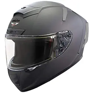 Steelbird SA-2 7Wings Super Aeronautics Full Face Helmet (X-Large 620 MM, Matt Axis Grey)