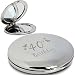 Produktbild Silver Finish Engraved 40th Birthday Round Compact Mirror with Butterflies Great Idea for Birthday Gift Friends Presents Gifts