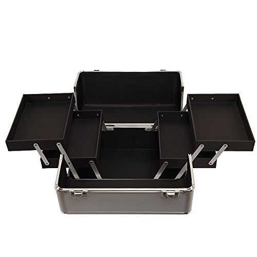 Yorbay Kosmetikkoffer Beautycase ALU Friseurkoffer Schminkkoffer Schmuckkoffer - 5