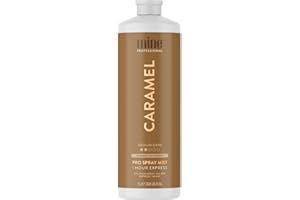 Minetan Caramel Bronzage Professionnel en Spray - 1L - pour les débutants en bronzage et les peaux claires.